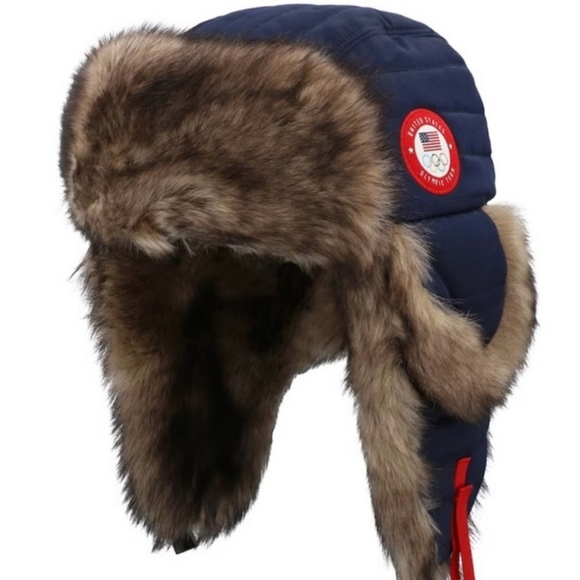 Polo Ralph Lauren 2022 Team USA Beijing Olympics Trapper Hat & Matching Gloves - Picture 8 of 14